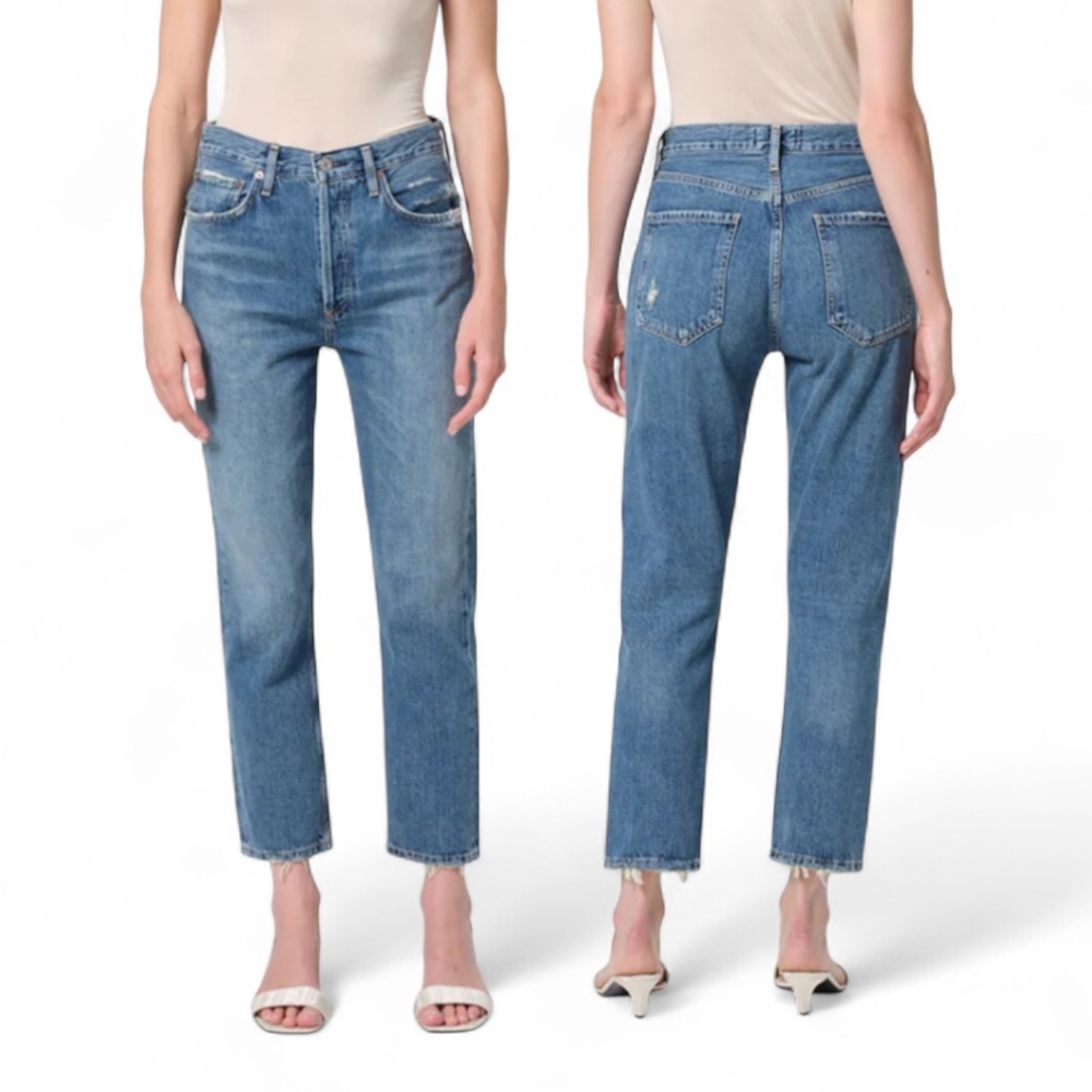 Agolde - Riley high-rise cropped straight jeans Size 26 Inseam 26" - EUC